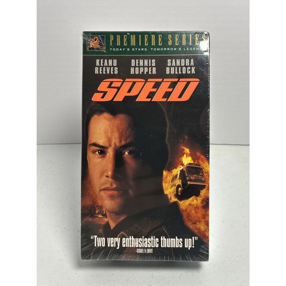 Speed (VHS, 1994) Keanu Reeves, Sandra Bullock Premiere Series RARE HTF